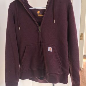 Carhartt burgundy hoodie S
